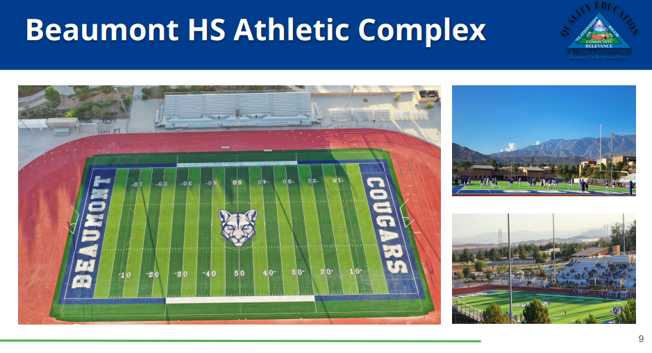 Turk at BHS athletic complex was replaced. Picture is aerial view of field.